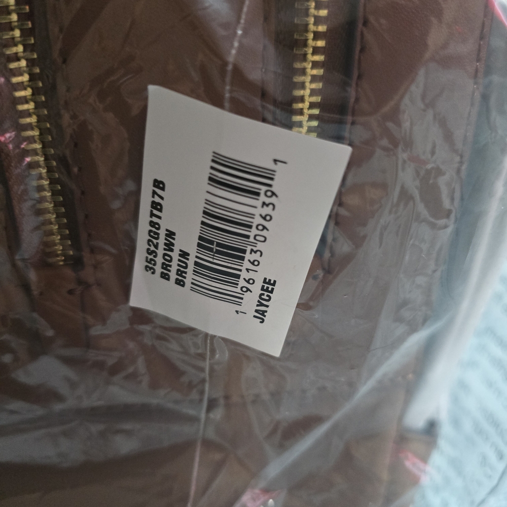 Michael Kors Monogram Brown Backpack - Picture 9 of 9